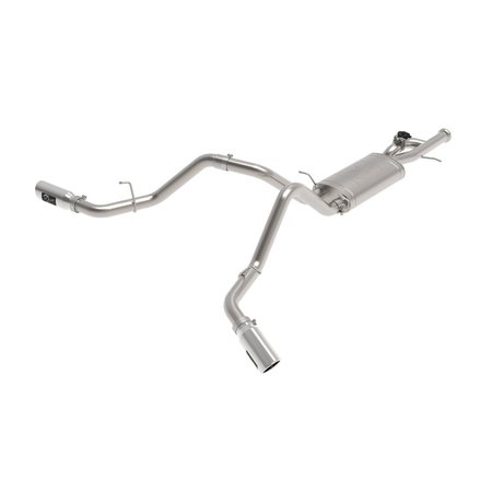 AFE Stainless Steel, With Muffler, 3 Inch Pipe Diameter, Single Exhaust With Dual Exits, Side Exit 49-34133-P